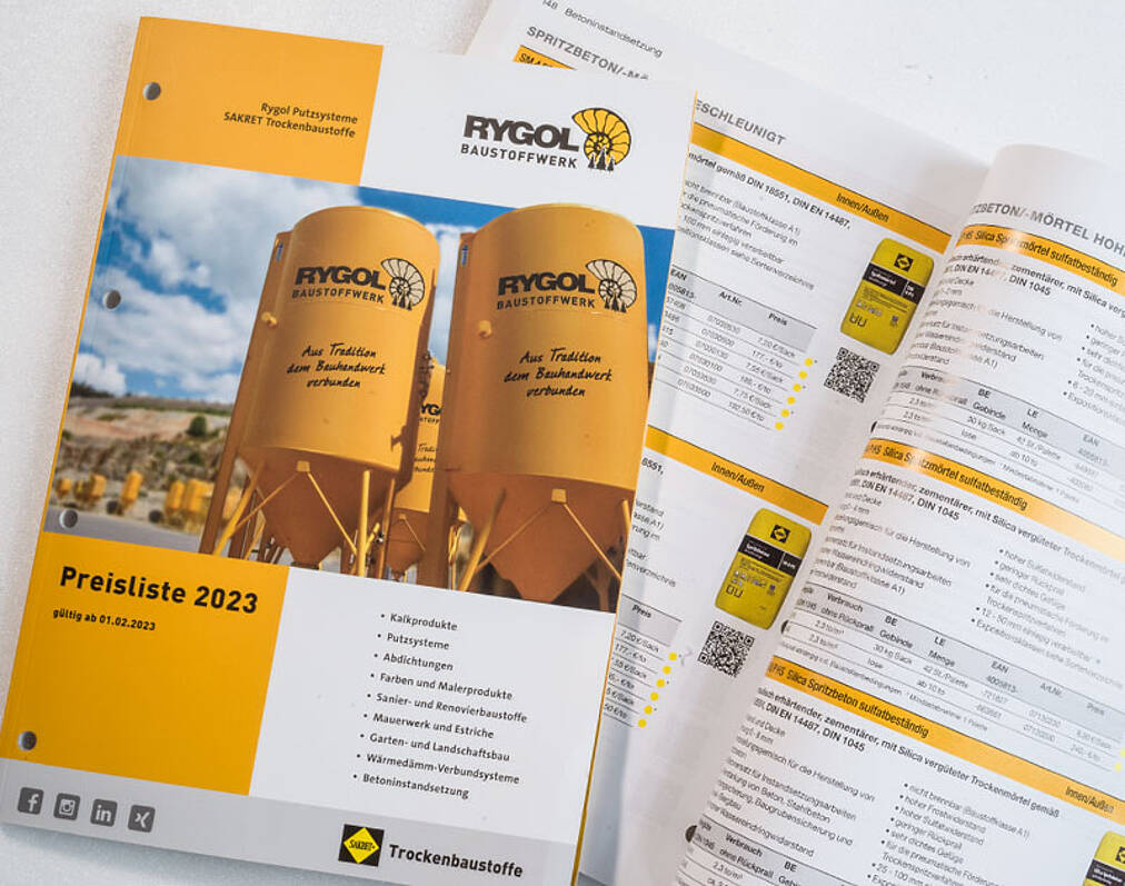 Produktkataloge für Baubranche Image-/Produktkatalog Innovative Baustoffe