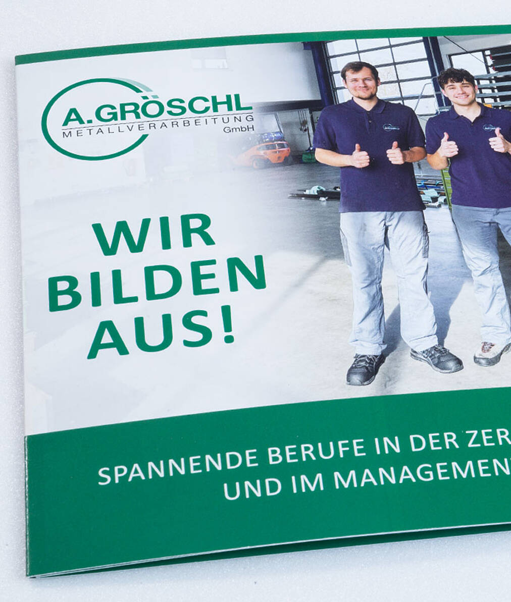 Recruiting-Flyer für Metallhandwerk Broschüre Recruiting