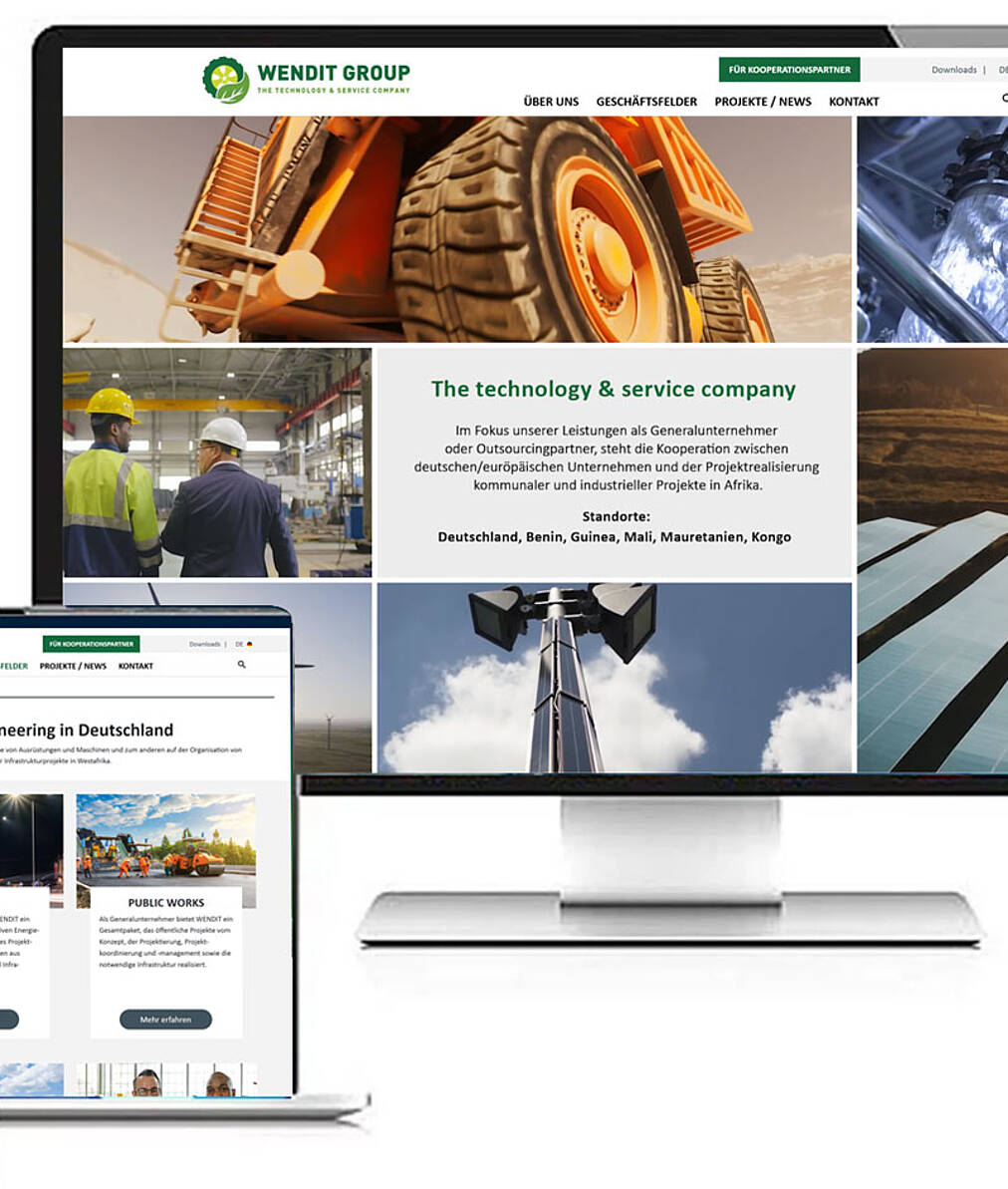 Webdesign Homepage Wendit