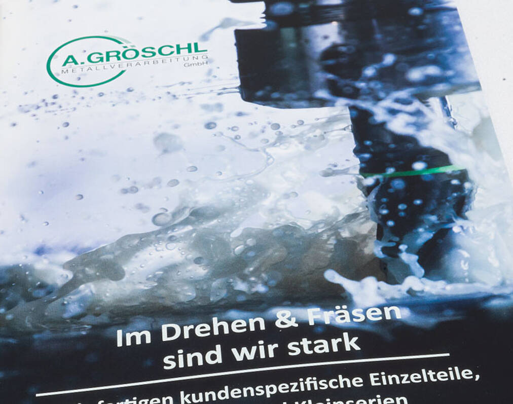 Imagebroschüren für Metallverarbeitung Gröschl Imagebroschüre