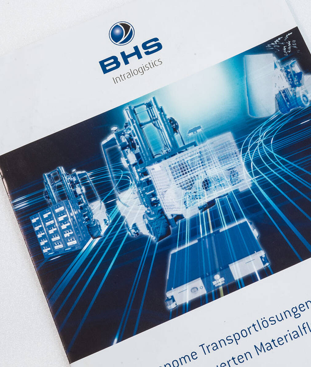 Imageroschüren für Logistikbranche Imagebroschüre Autonome Transportsysteme